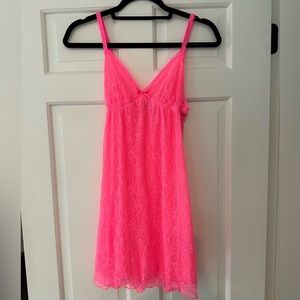 Neon pink sexy slip
